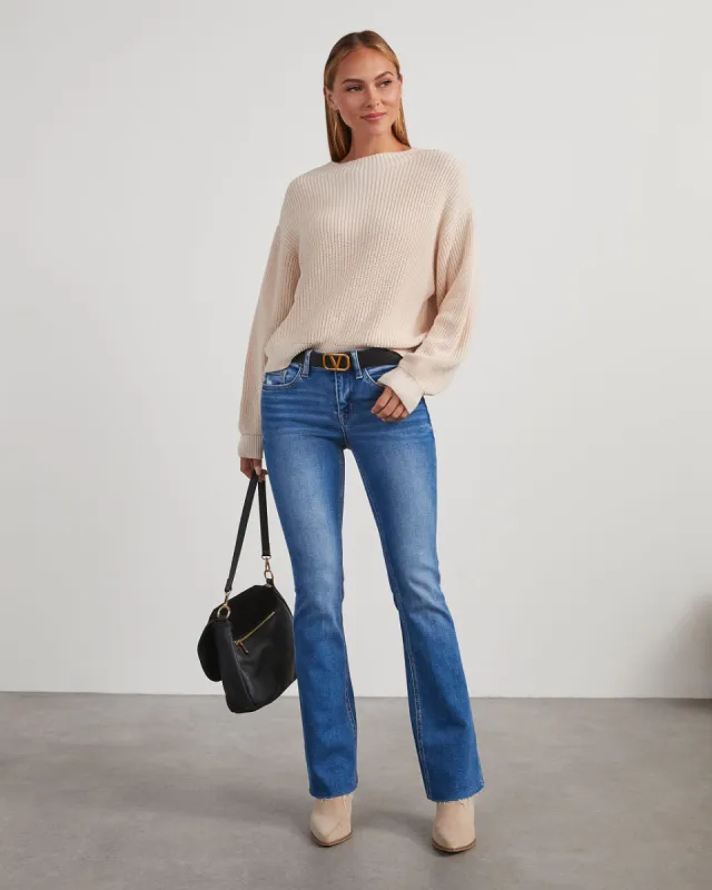 Kristi Mid Rise Bootcut Jeans sold by Vici