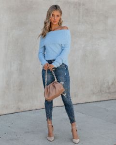 Elsie Off The Shoulder Knit Sweater - FINAL SALE sold by Vici