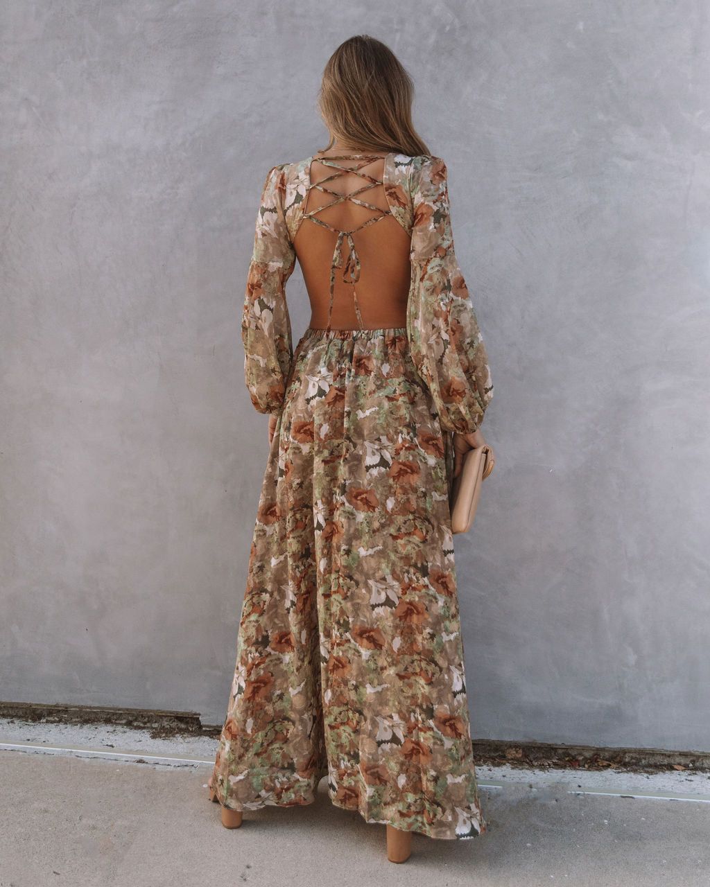 Jelani Floral Cutout Ruffle Maxi Dress - FINAL SALE sold by Vici product image thumbnail 2
