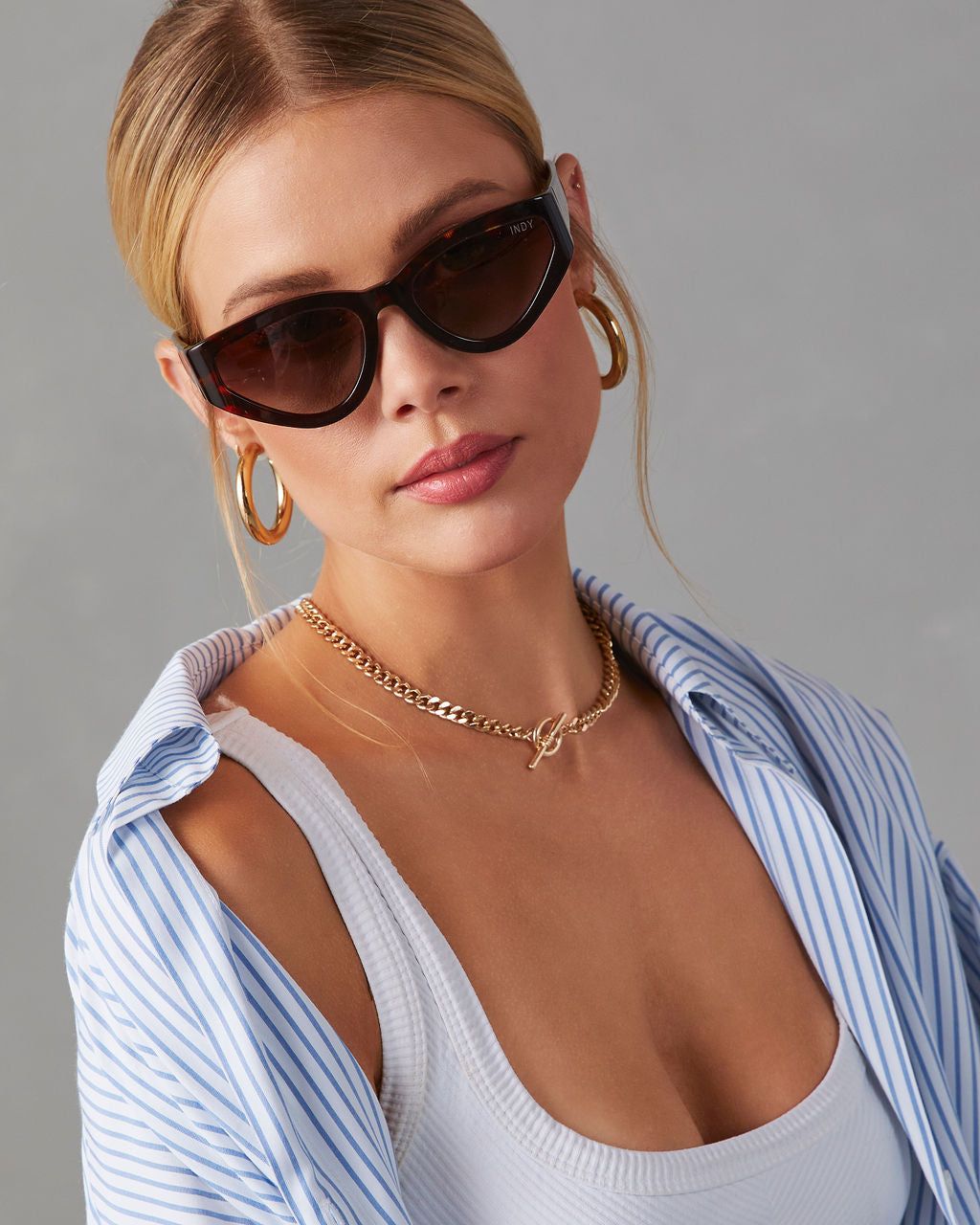 Indy Nolita Sunglasses - Tortoise - FINAL SALE sold by Vici product image thumbnail 3