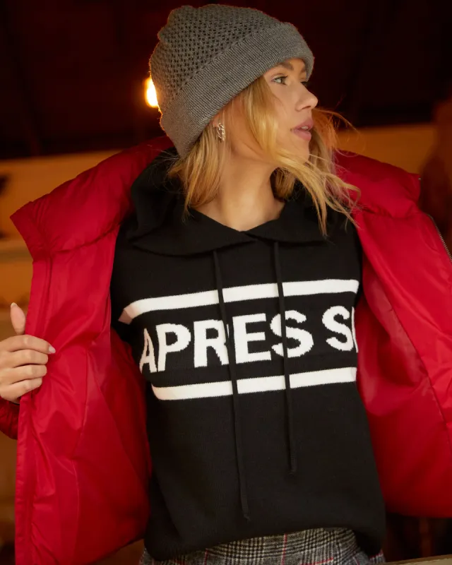 Apres Ski Knit Hoodie sold by Vici