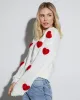 Listen To Your Heart Knit Button Front Cardigan sold by Vici