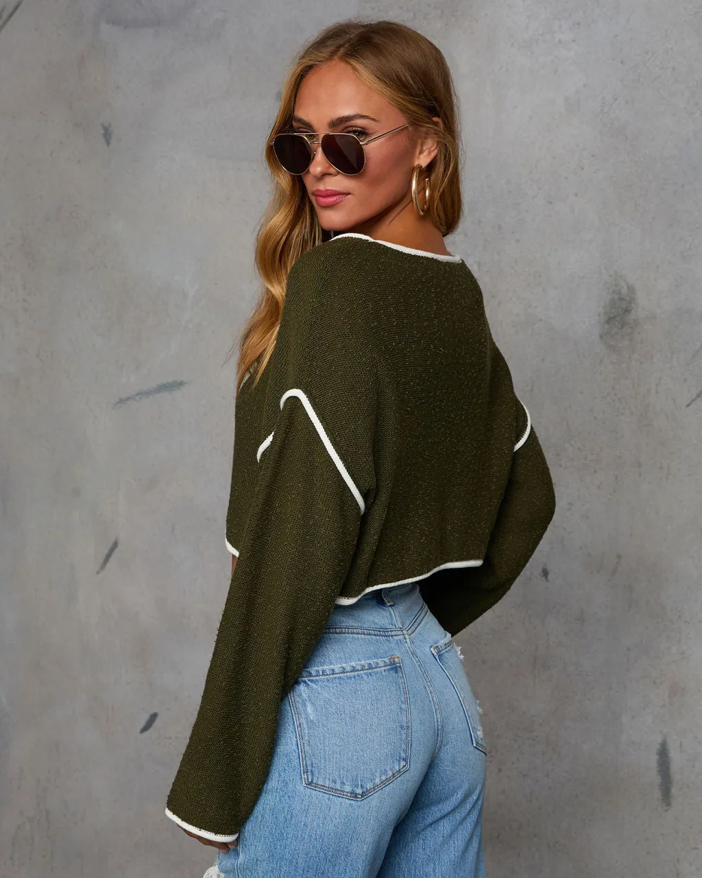 Lorian Contrast Seams Sweater sold by Vici product image thumbnail 4