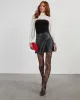 Morato Velvet Chiffon Colorblock Blouse sold by Vici