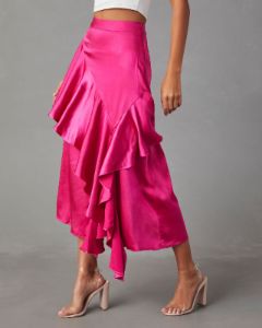 Amorina Ruffle Midi Skirt - Fuchsia - FINAL SALE sold by Vici