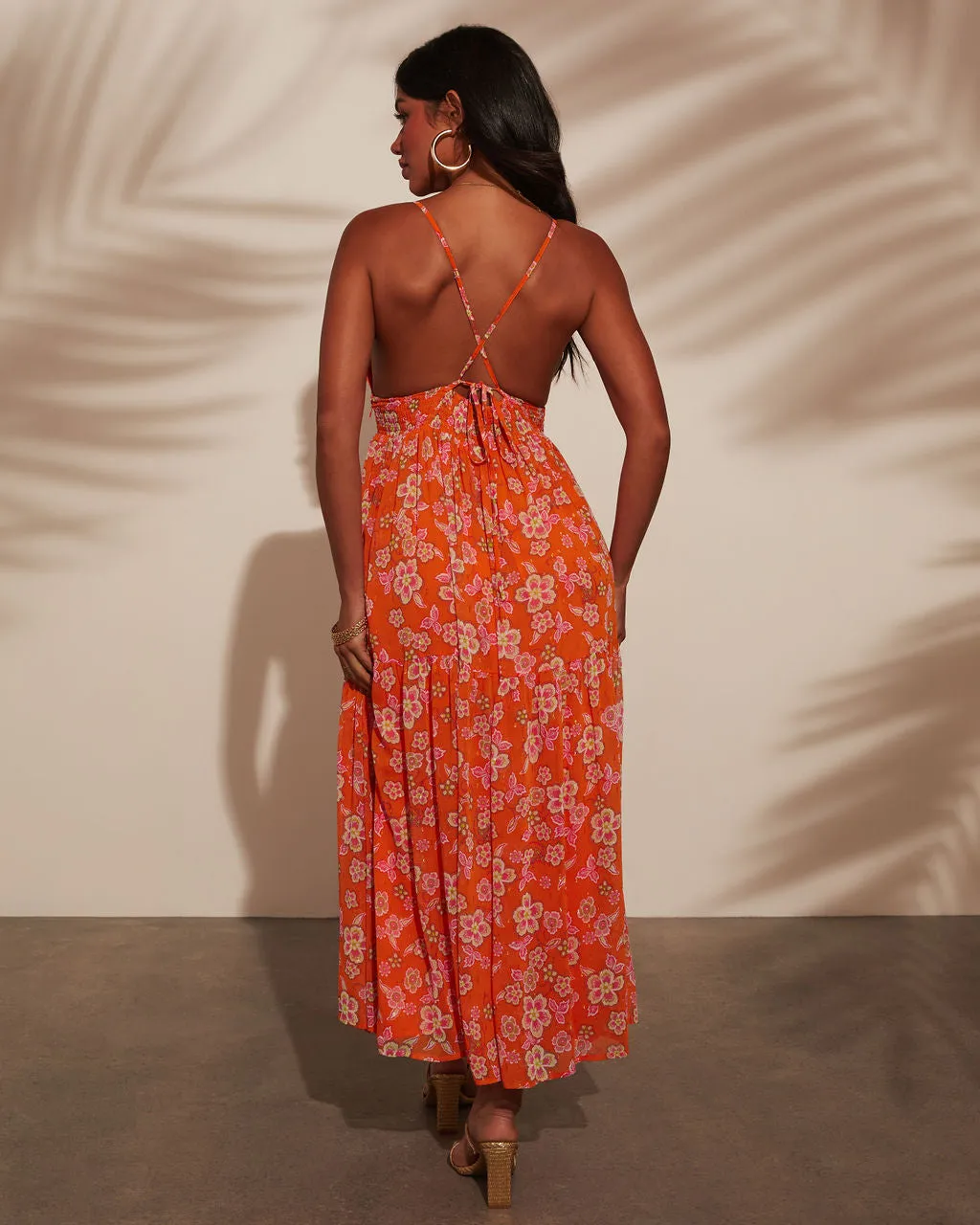 Spanish Dream Tiered Maxi Sun Dress sold by Vici product image thumbnail 4