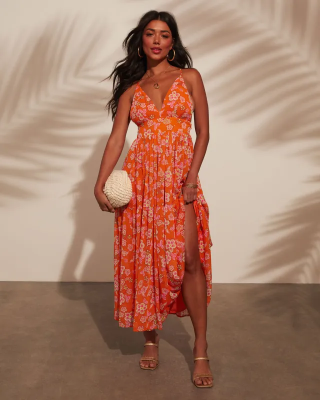 Spanish Dream Tiered Maxi Sun Dress sold by Vici