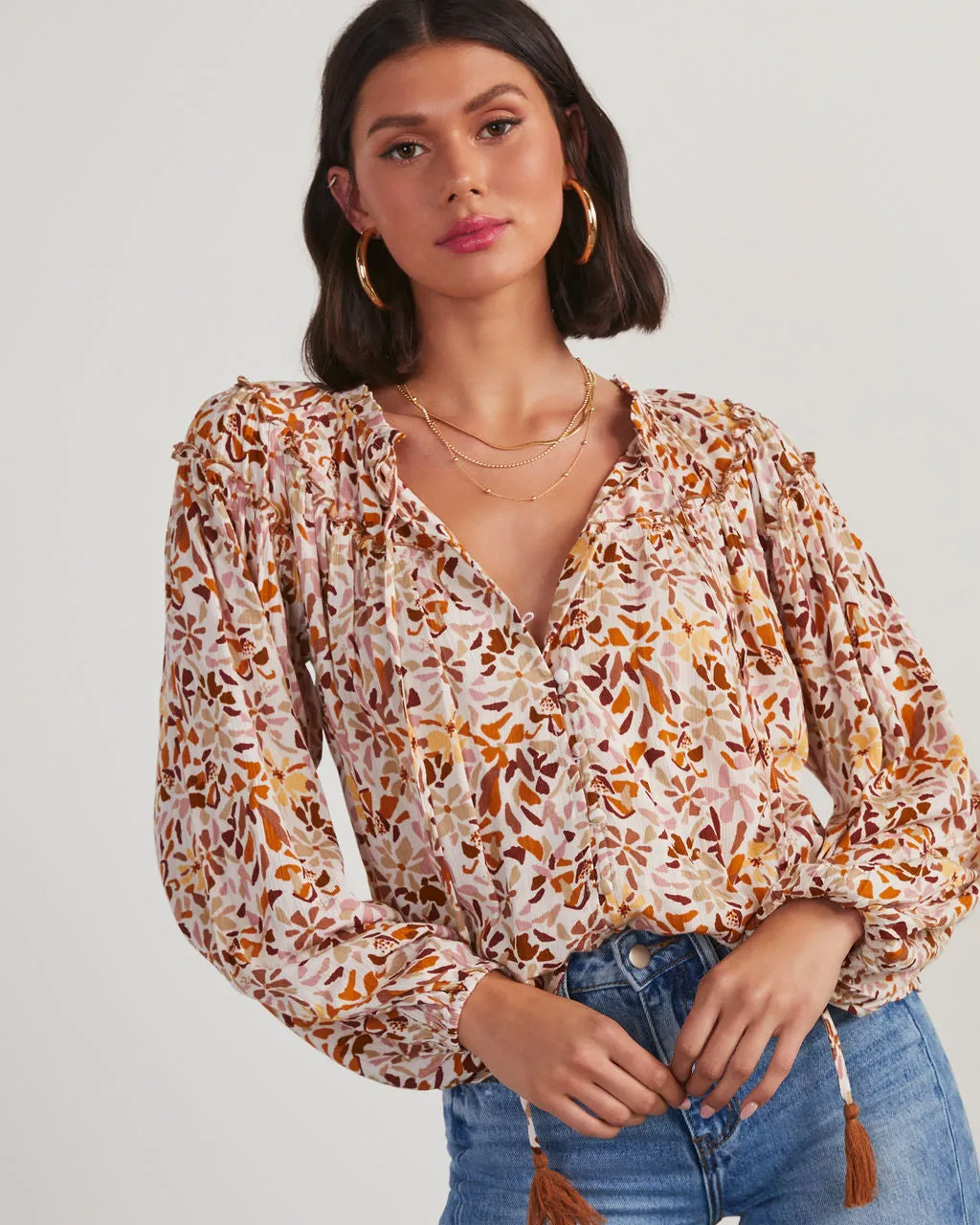 Frances Floral Peasant Blouse sold by Vici product image thumbnail 5
