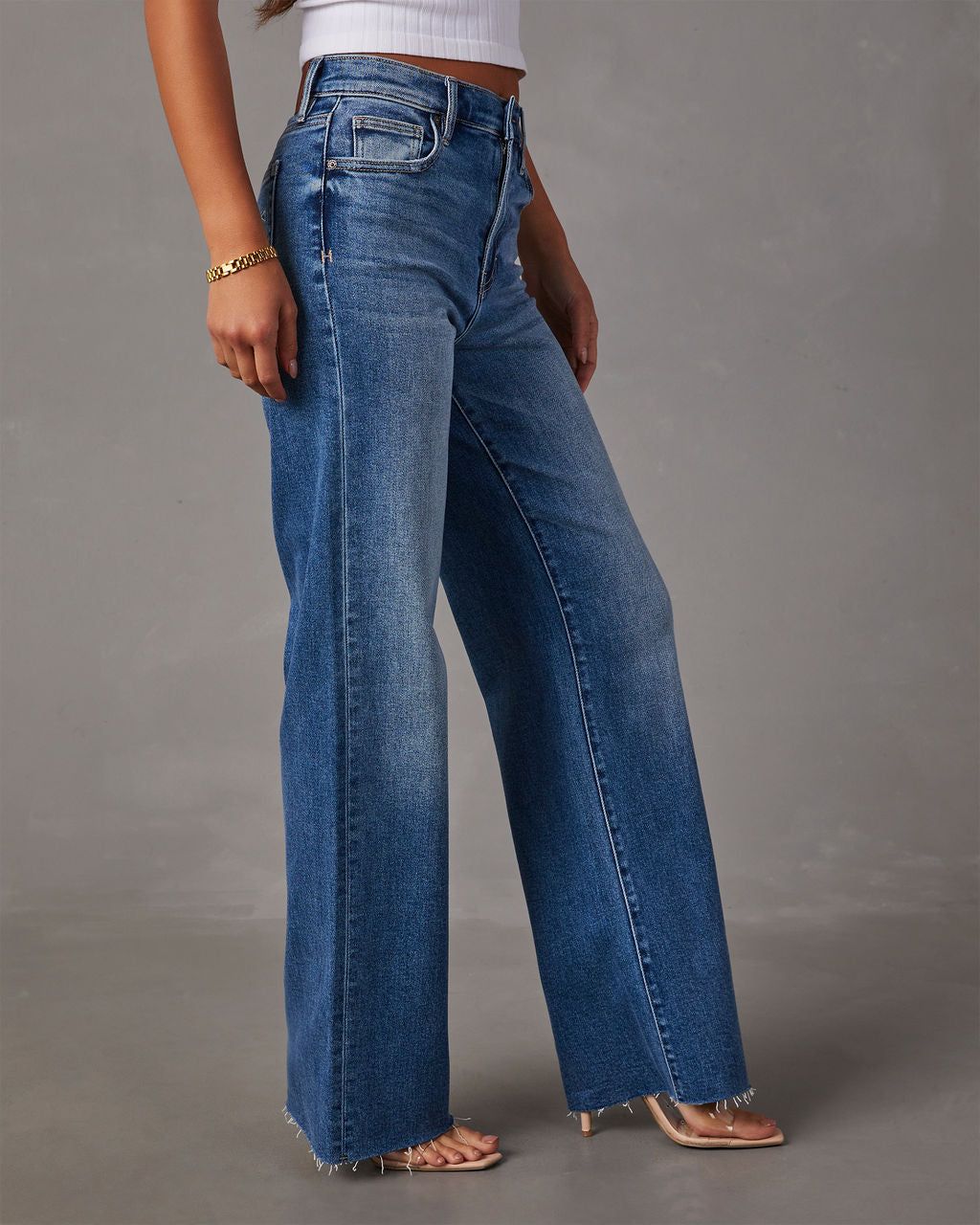 VICI Status High Rise Straight Jeans - Medium Wash sold by Vici product image thumbnail 3