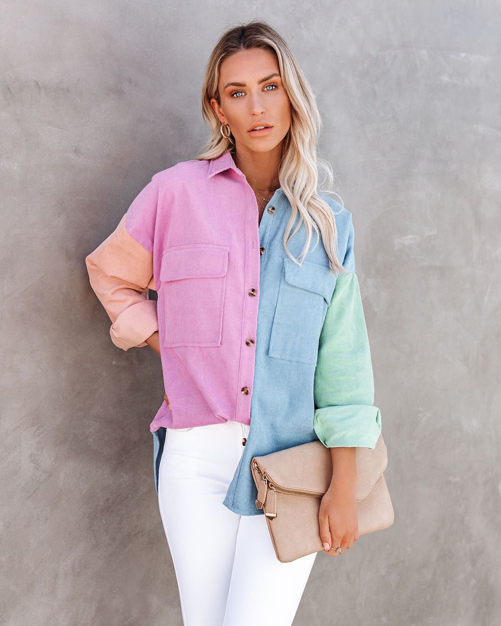 Flying Colors Cotton Corduroy Shacket - FINAL SALE sold by Vici product image thumbnail 5