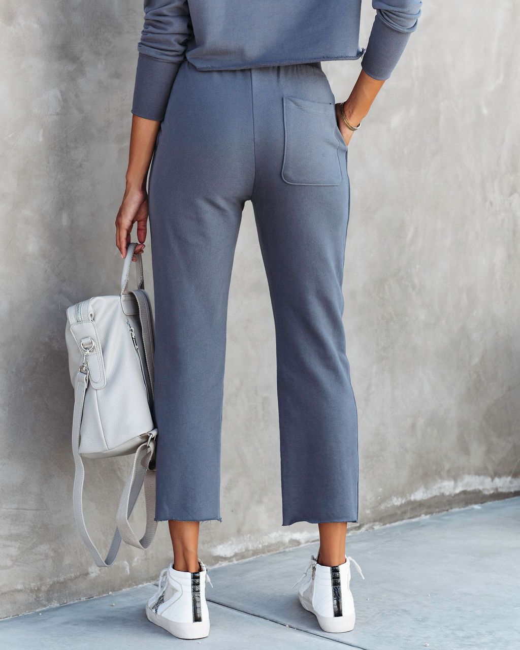 Airport Glam Cotton High Rise Pocketed Pants sold by Vici product image thumbnail 2
