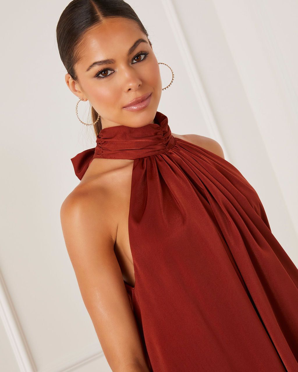 Quinlan Halter Mini Dress sold by Vici product image thumbnail 3