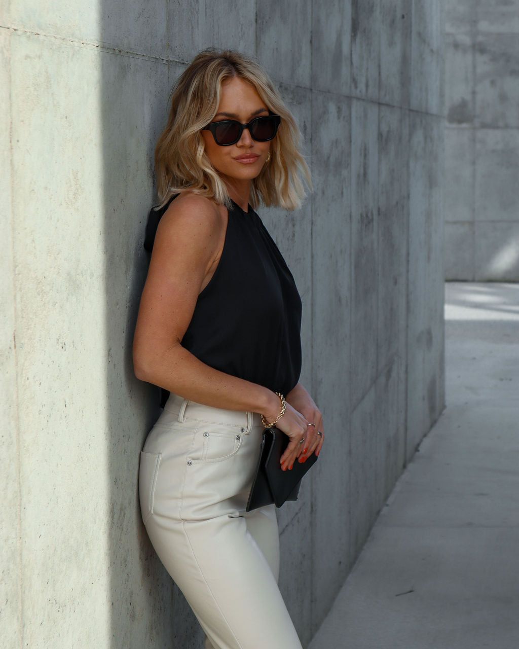 Adelle Neck Tie Top - Black - FINAL SALE sold by Vici product image thumbnail 6