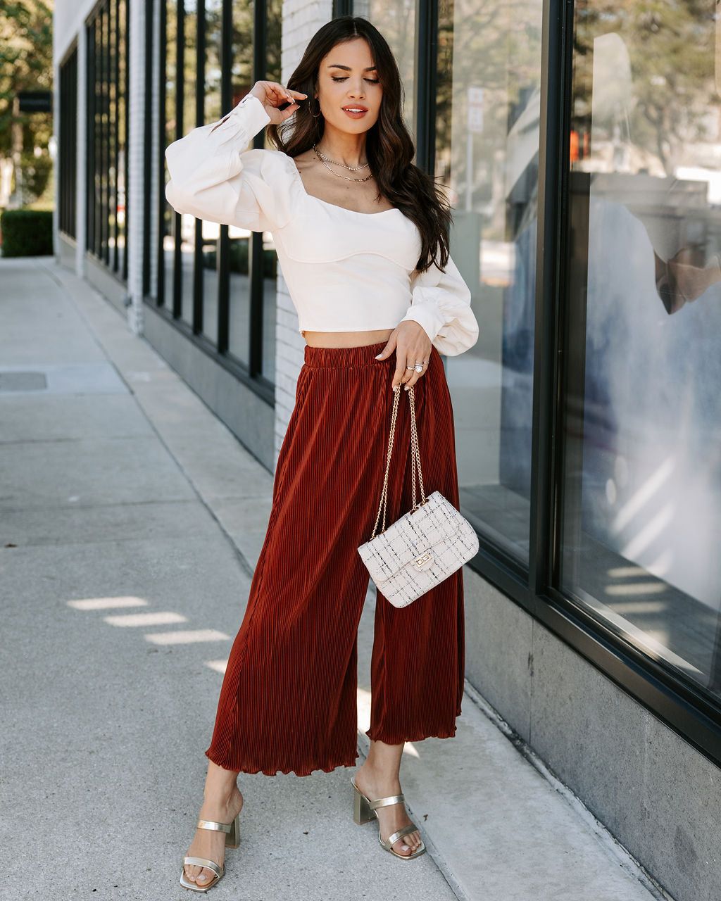 Hopelessly In Love Crop Top sold by Vici product image thumbnail 3