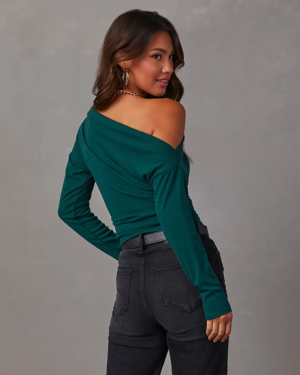 Karina Asymmetrical Crop Top sold by Vici product image thumbnail 4