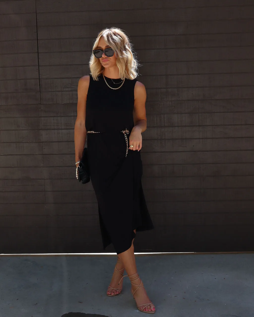 Dede Side Slit Midi Dress sold by Vici