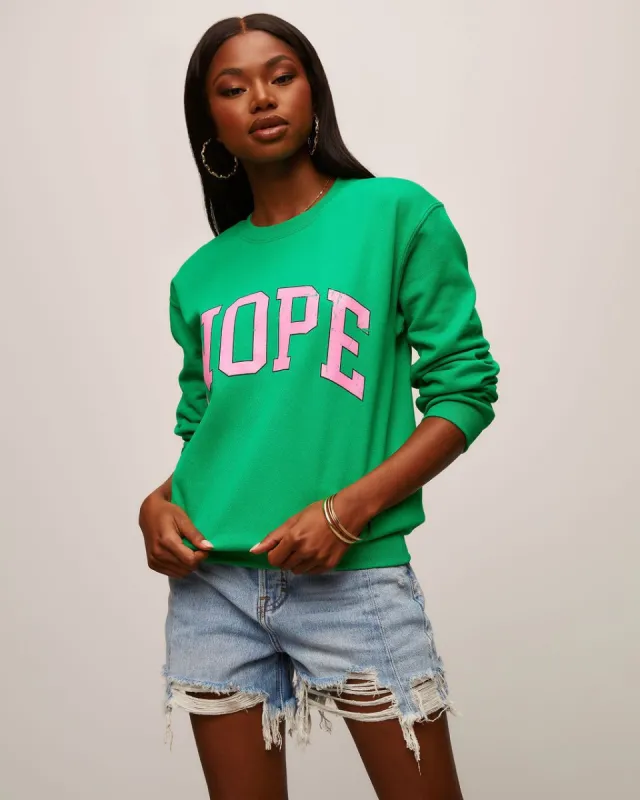 Nope Cotton Blend Sweatshirt sold by Vici
