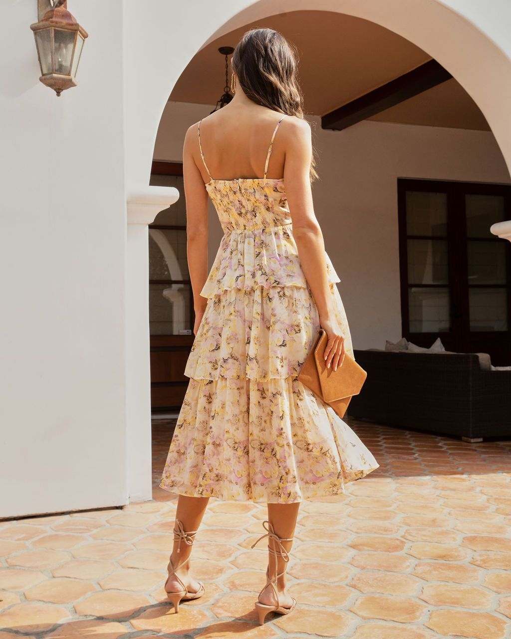 Sweetest Goodbye Floral Tiered Midi Dress - FINAL SALE sold by Vici product image thumbnail 3