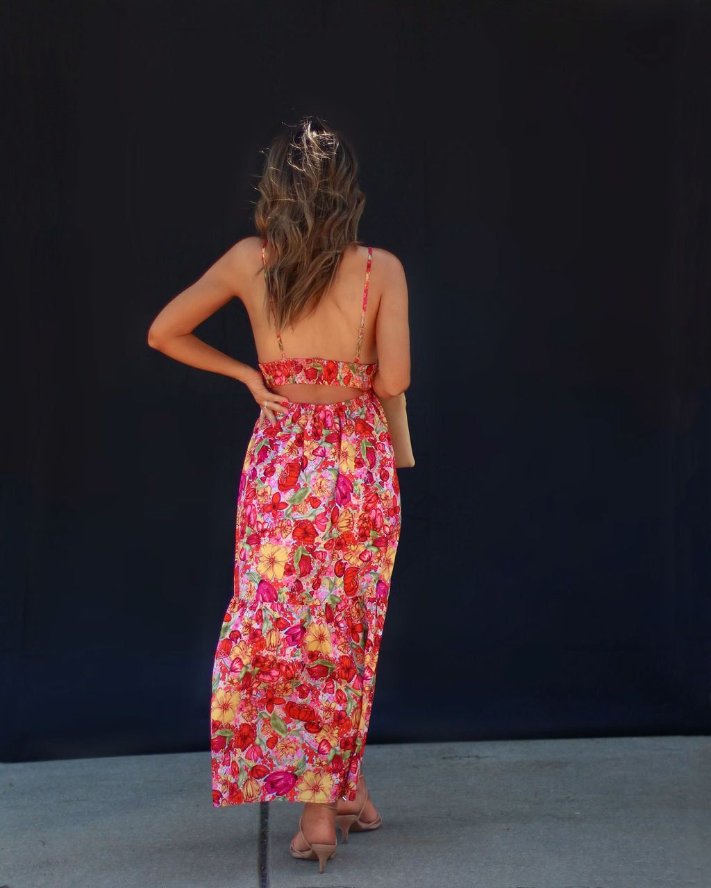 Katana Floral Pocketed Maxi Dress - LAST CHANCE sold by Vici product image thumbnail 2