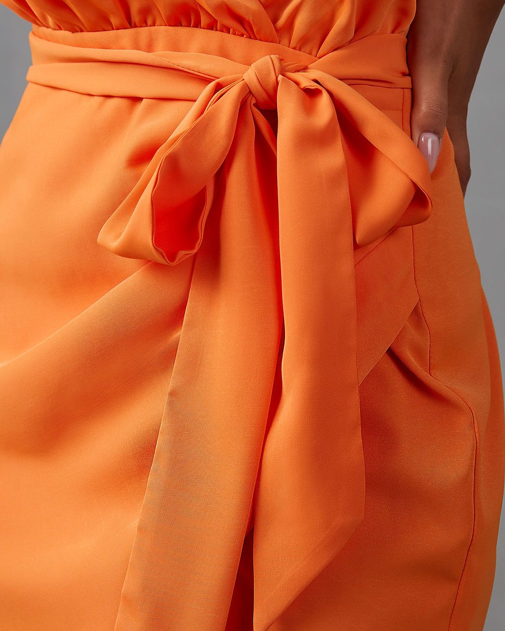 Maxine Strappy Drape Mini Dress - Orange - SALE sold by Vici product image thumbnail 3