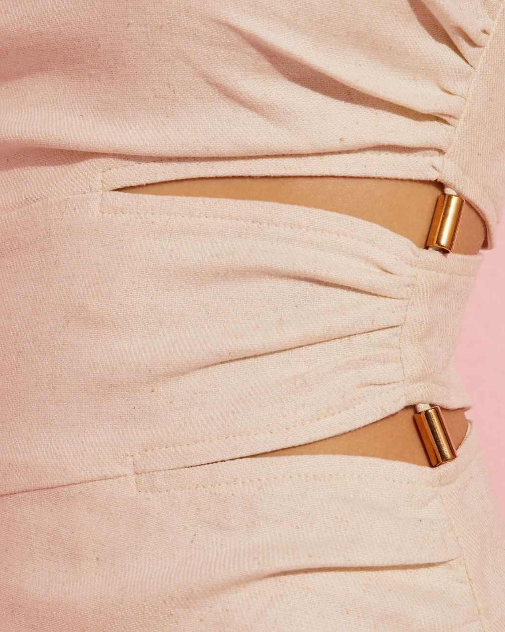 Bensonhurst Linen Cutout Mini Dress sold by Vici product image thumbnail 2