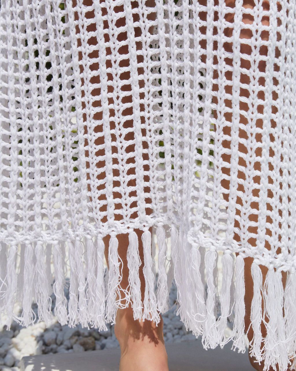 kinsey crochet detail maxi dress Crochet Knit Maxi Dress Butter Yellow by Meshki