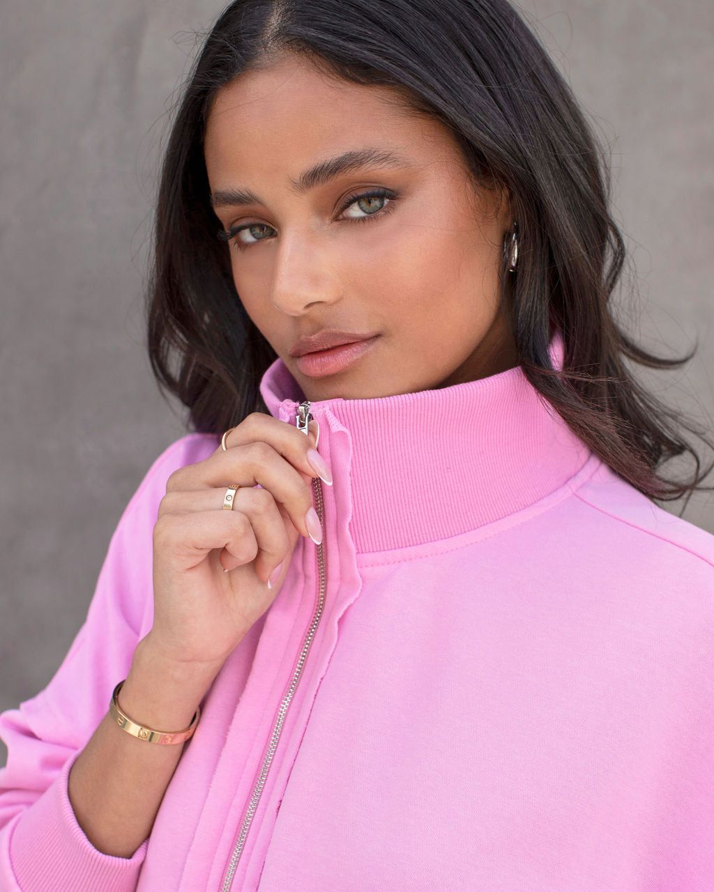 Behati Half Zip Lightweight Sweatshirt sold by Vici product image thumbnail 2