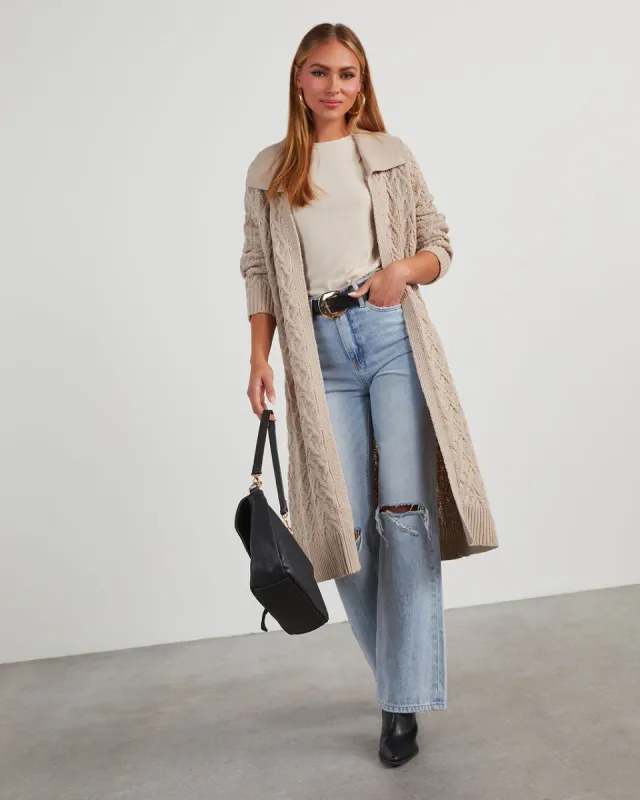 Fraser Long Duster Cardigan sold by Vici