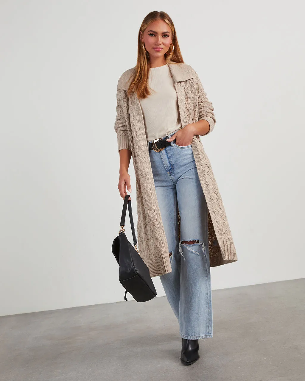 Fraser Long Duster Cardigan sold by Vici