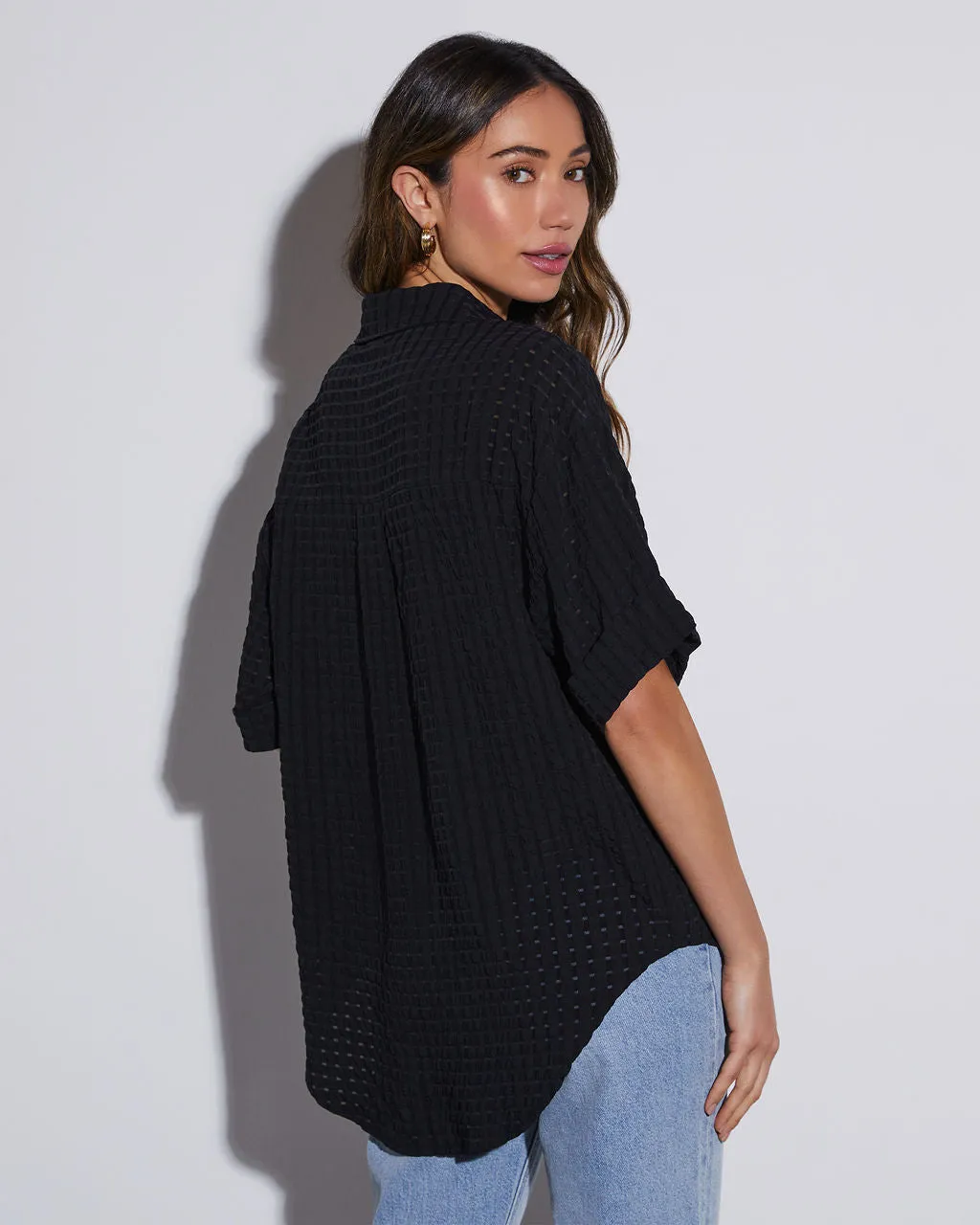 Newport Cotton Button Down Top sold by Vici product image thumbnail 5