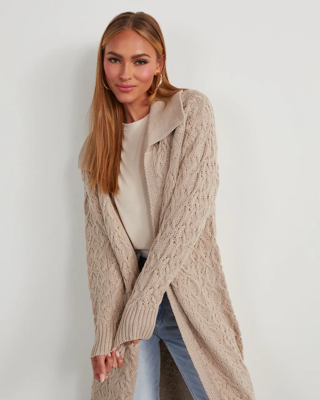 Fraser Long Duster Cardigan sold by Vici product image thumbnail 4