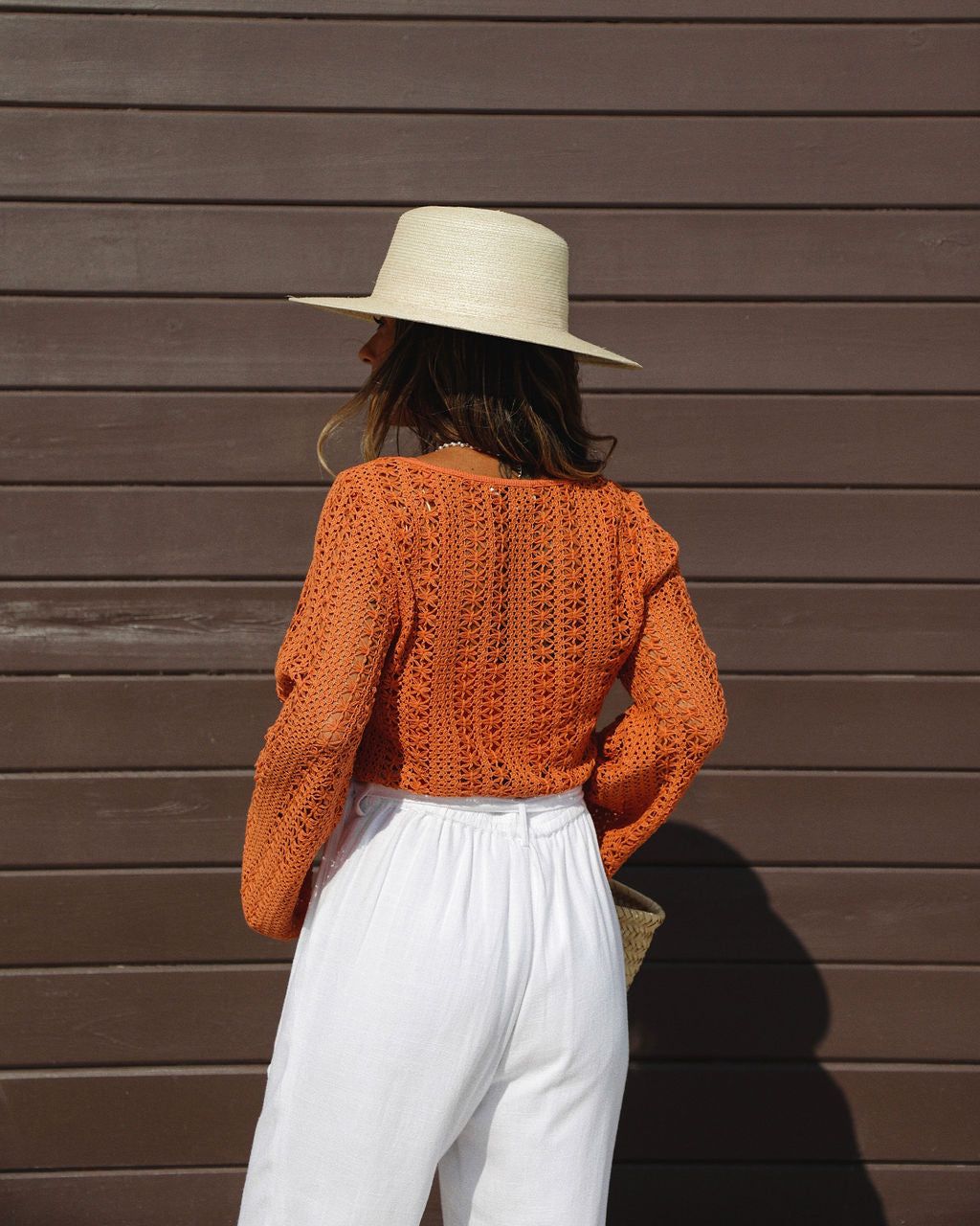 Holiday In The Sun Crochet Long Sleeve Top sold by Vici product image thumbnail 4