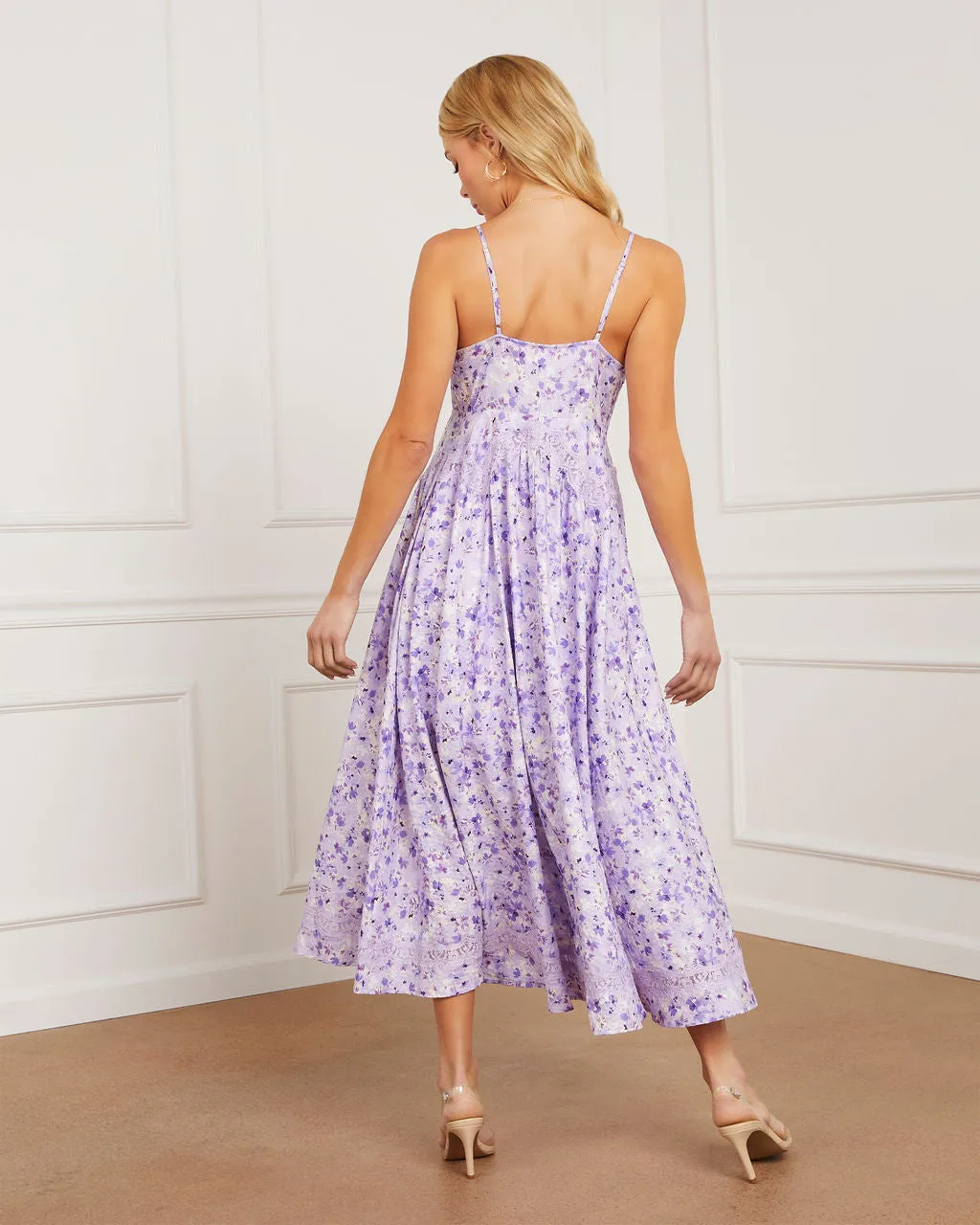Violet Floral Midi Dress sold by Vici product image thumbnail 5