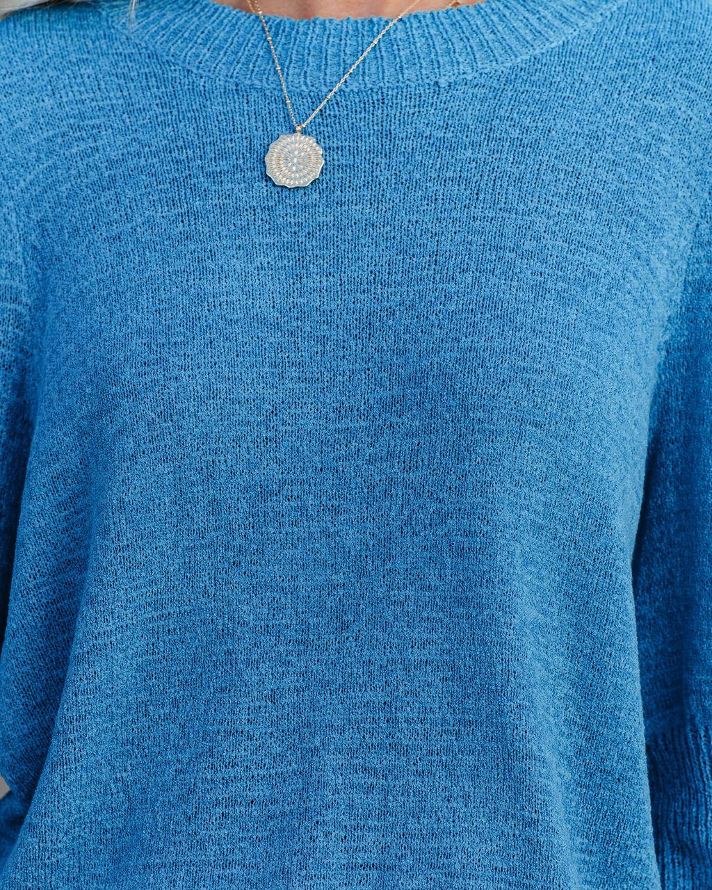 Carter Puff Sleeve Knit Top - Blue - FINAL SALE sold by Vici product image thumbnail 4