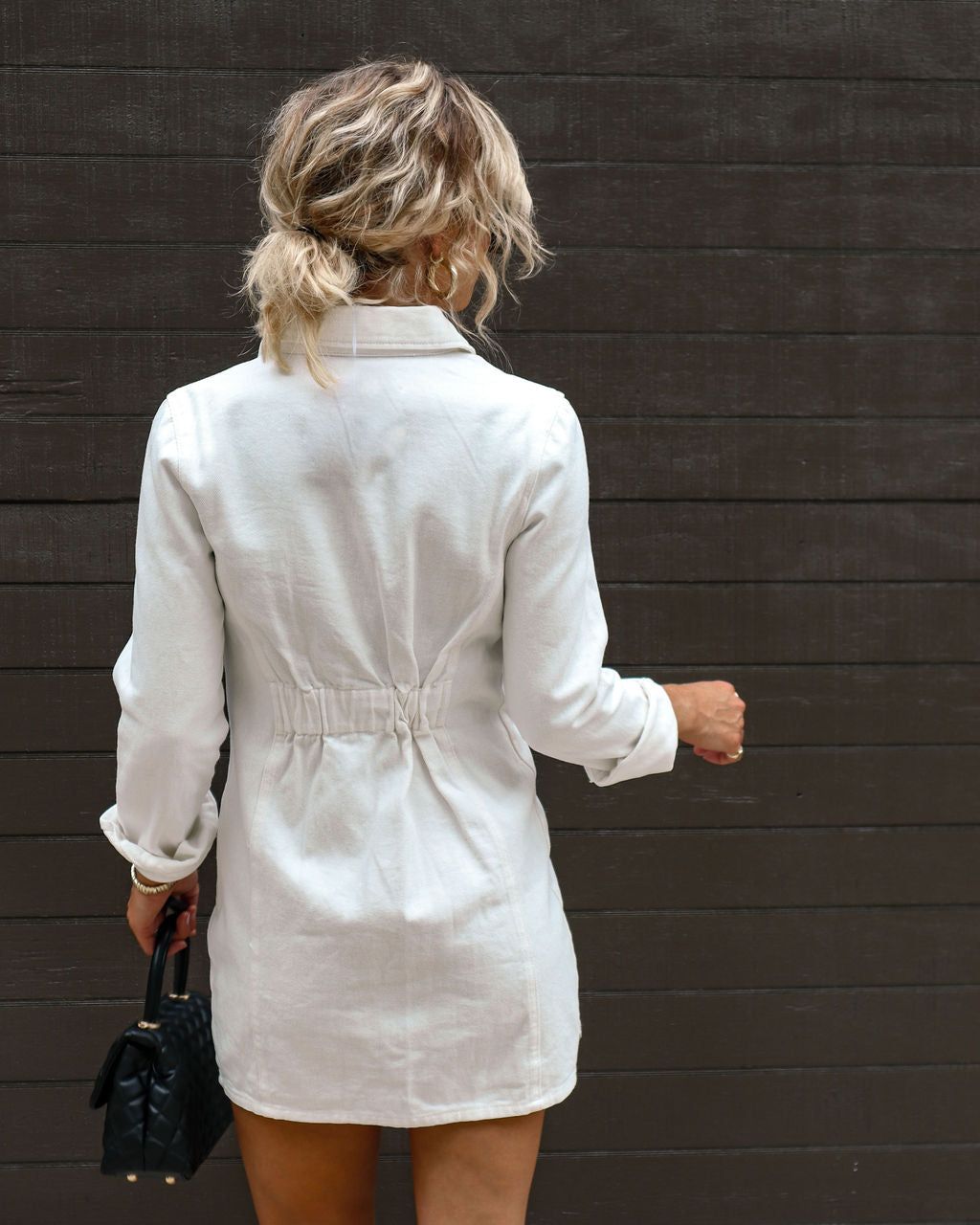 Pembroke Button Down Denim Dress sold by Vici product image thumbnail 2
