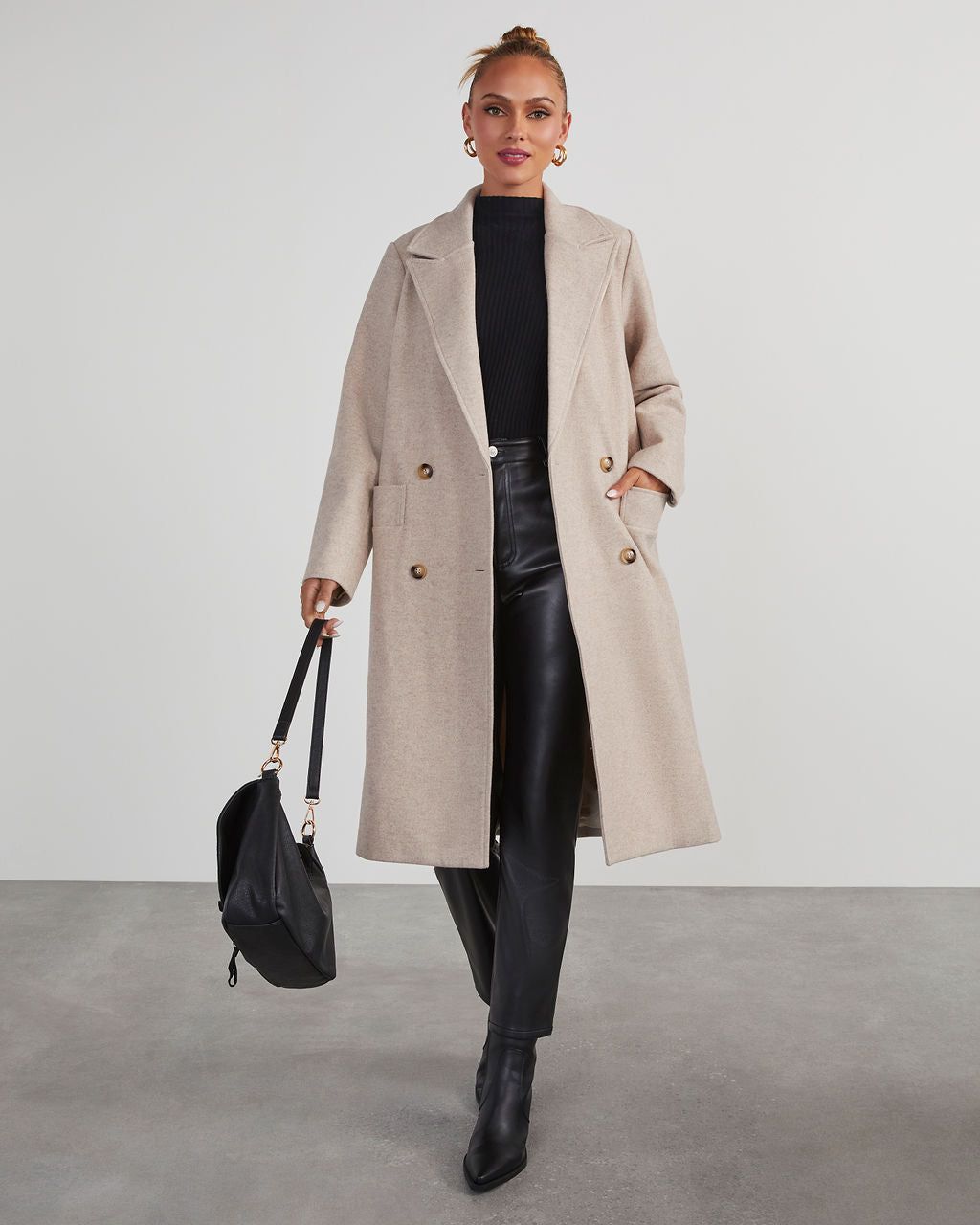 Autumn Necessities Pocketed Coat - Oatmeal sold by Vici product image thumbnail 6