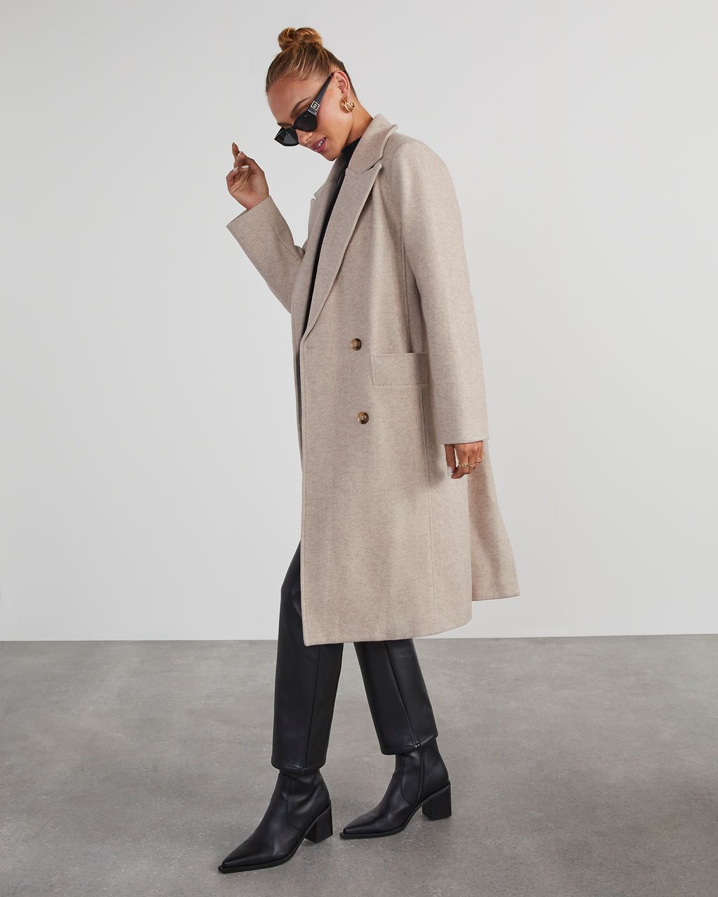 Autumn Necessities Pocketed Coat - Oatmeal sold by Vici product image thumbnail 3