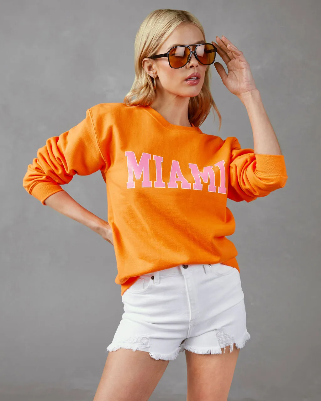 Miami Cotton Blend Sweatshirt sold by Vici product image thumbnail 4