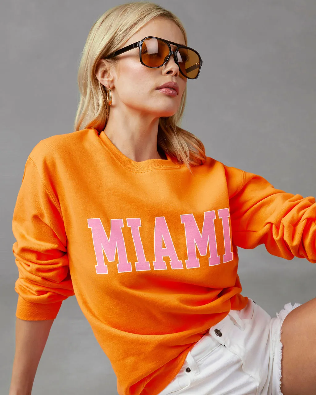 Miami Cotton Blend Sweatshirt sold by Vici product image thumbnail 3