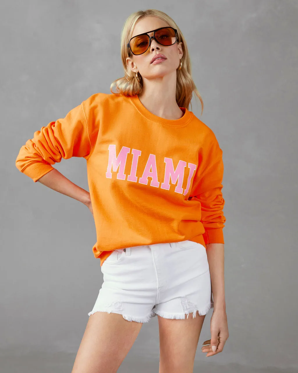 Miami Cotton Blend Sweatshirt sold by Vici
