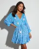 Athena Floral Tassel Tie Mini Dress sold by Vici