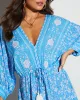 Athena Floral Tassel Tie Mini Dress sold by Vici