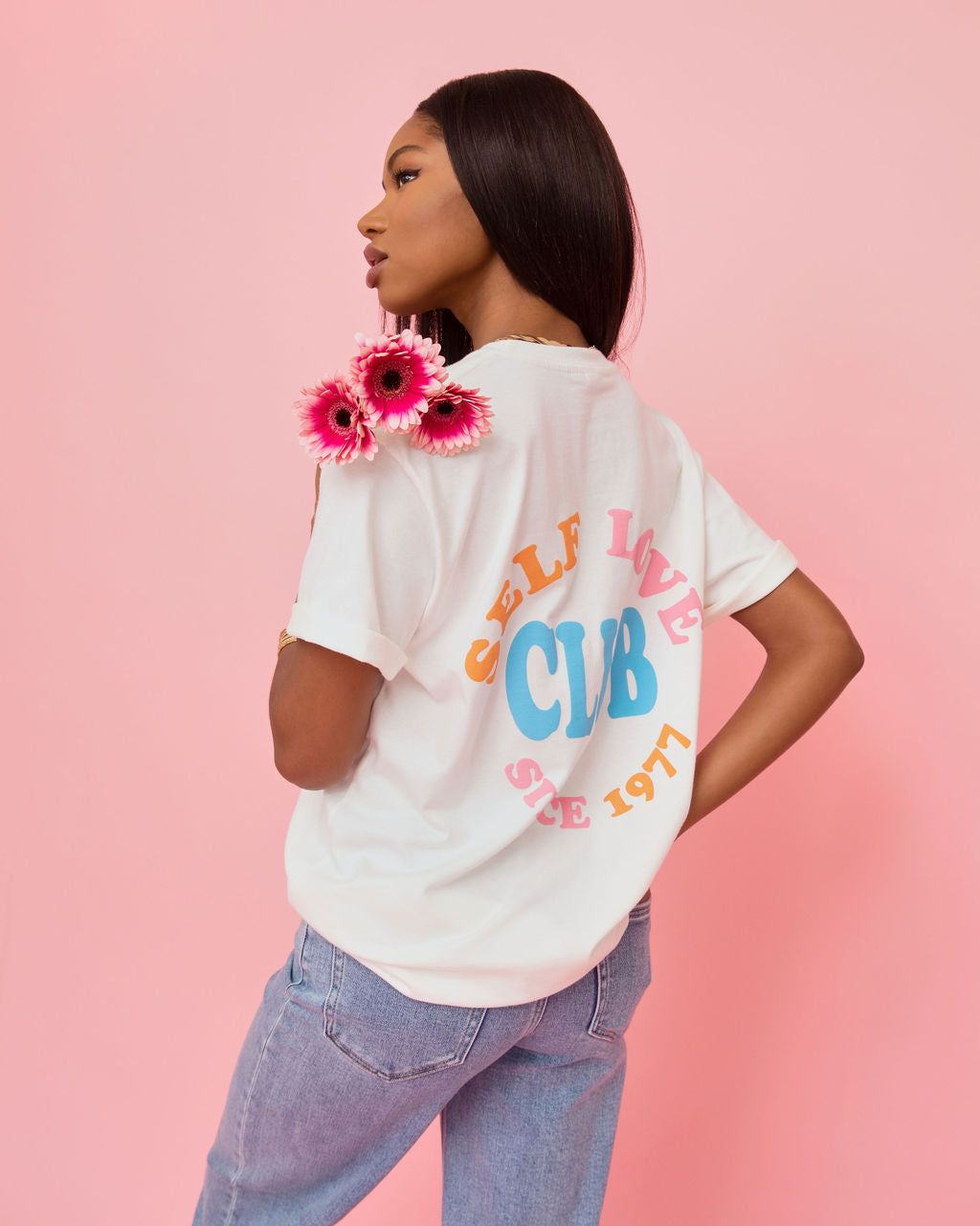 Self Love Club Cotton Tee - FINAL SALE sold by Vici product image thumbnail 4