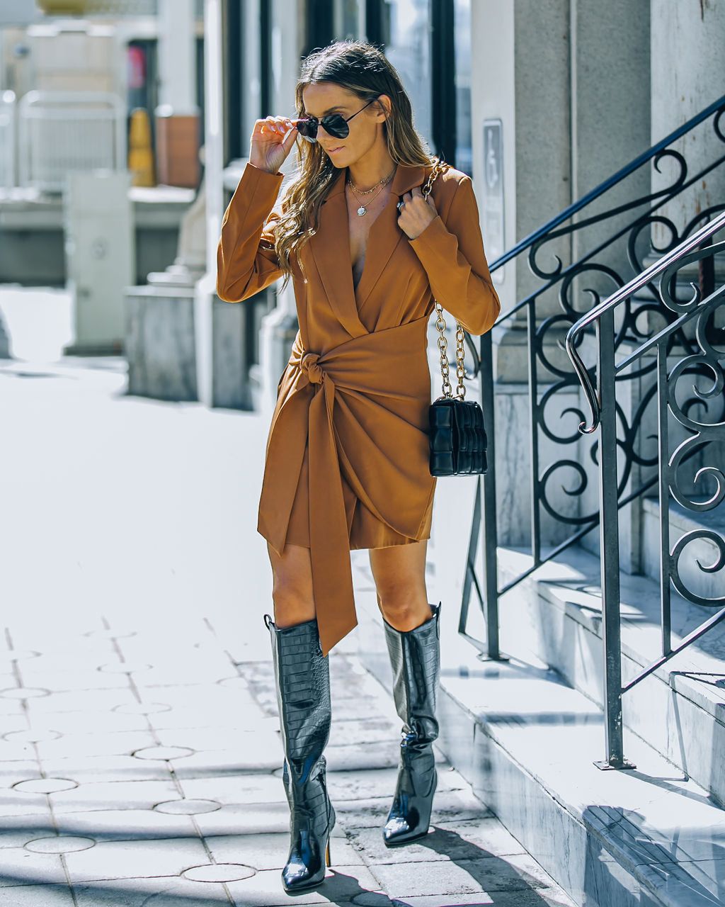 Meredith Blazer Wrap Dress - FINAL SALE sold by Vici product image thumbnail 8