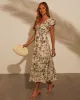 Darya Puff Sleeve Maxi Dress sold by Vici