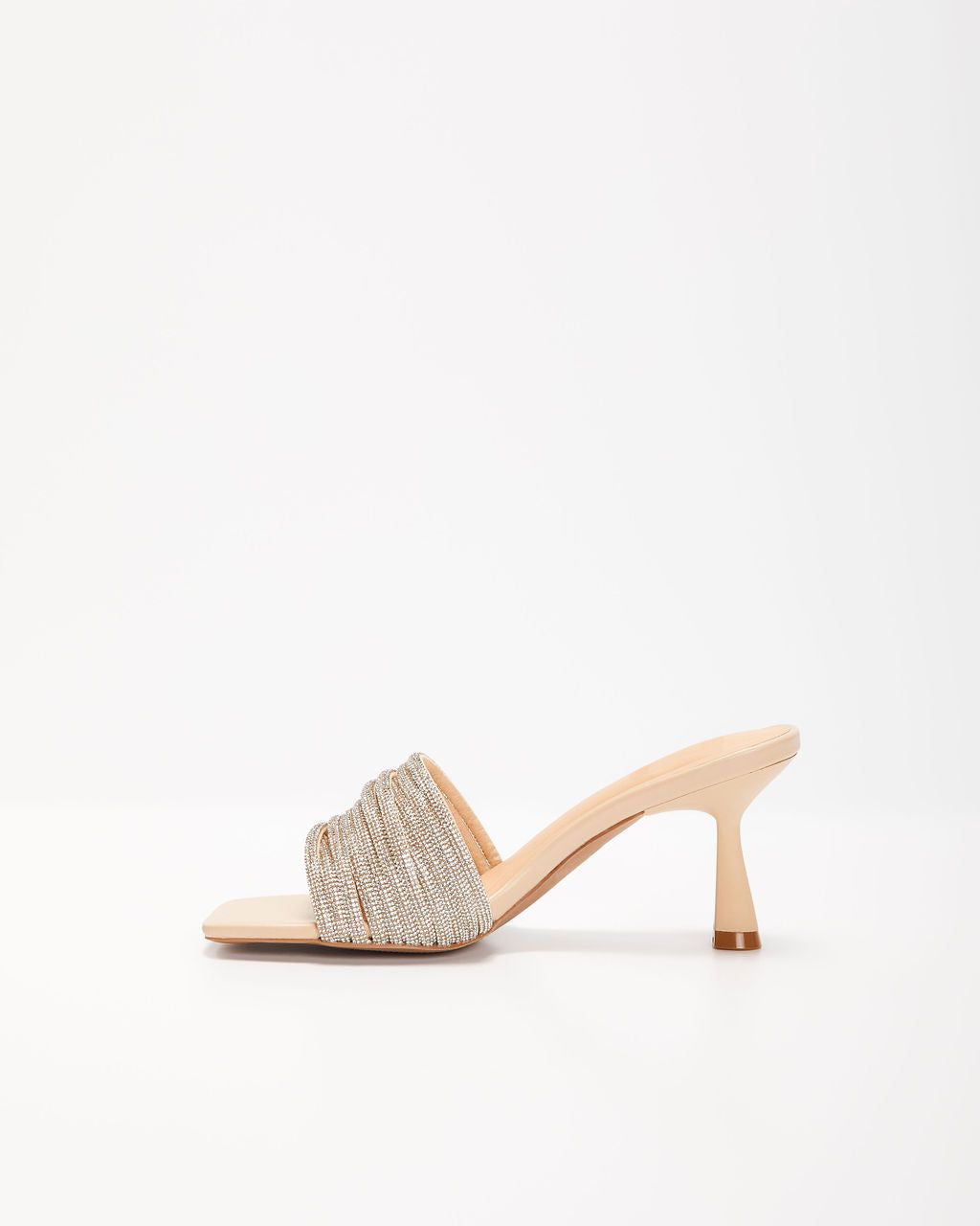 Areli Rhinestone Embellished Strap Heels - Nude sold by Vici product image thumbnail 5