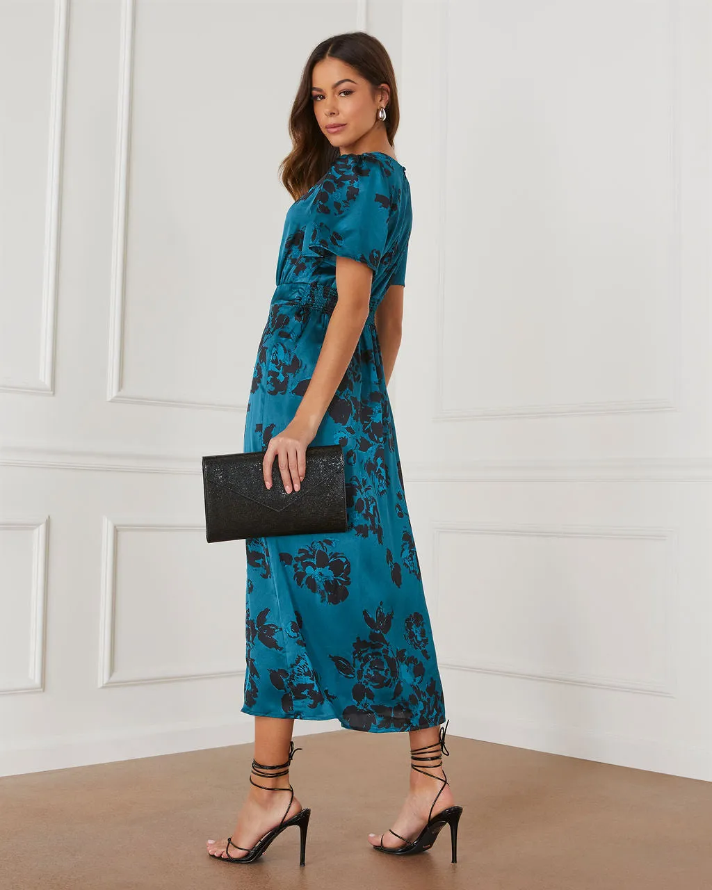 Dixon Short Sleeve Floral Maxi Dress sold by Vici product image thumbnail 5