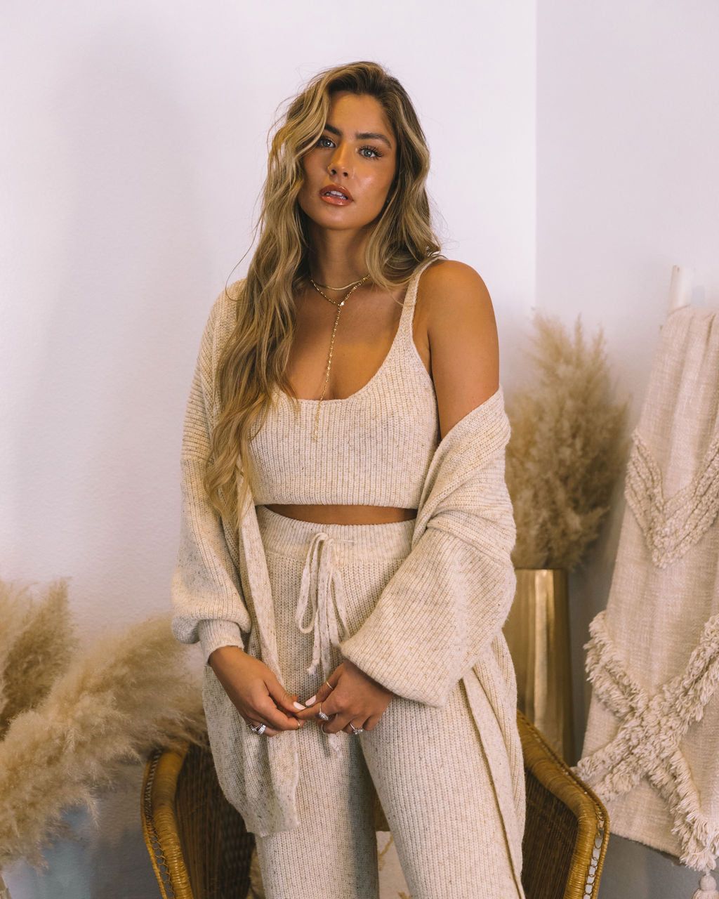 Rylin Pocketed Knit Cardigan - Oat - FINAL SALE sold by Vici product image thumbnail 7