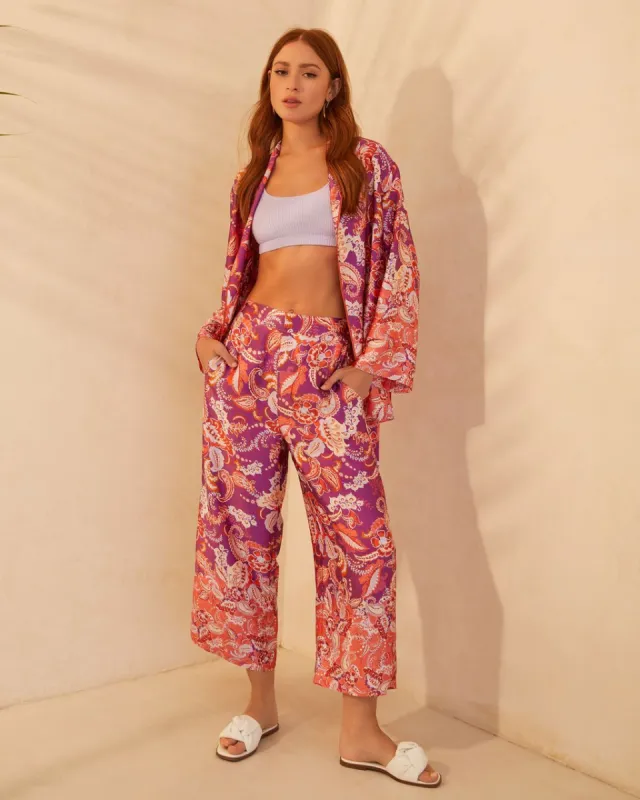 Merryn Satin Wide Leg Pants sold by Vici