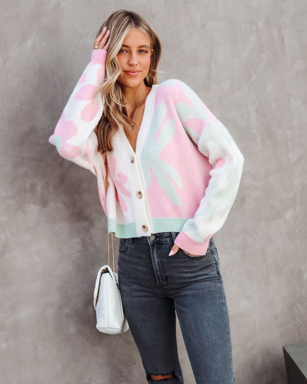 Cuddle Club Cardigan - Ivory - FINAL SALE sold by Vici product image thumbnail 6